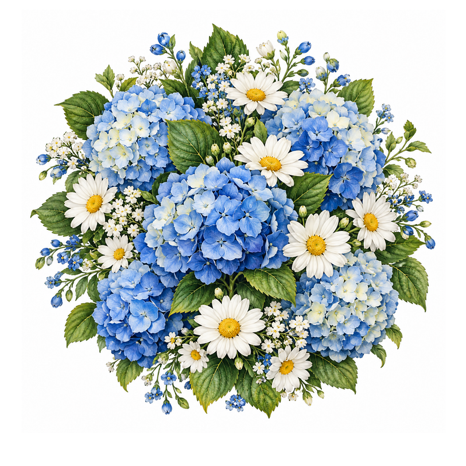 Decoupage Flores Azuis