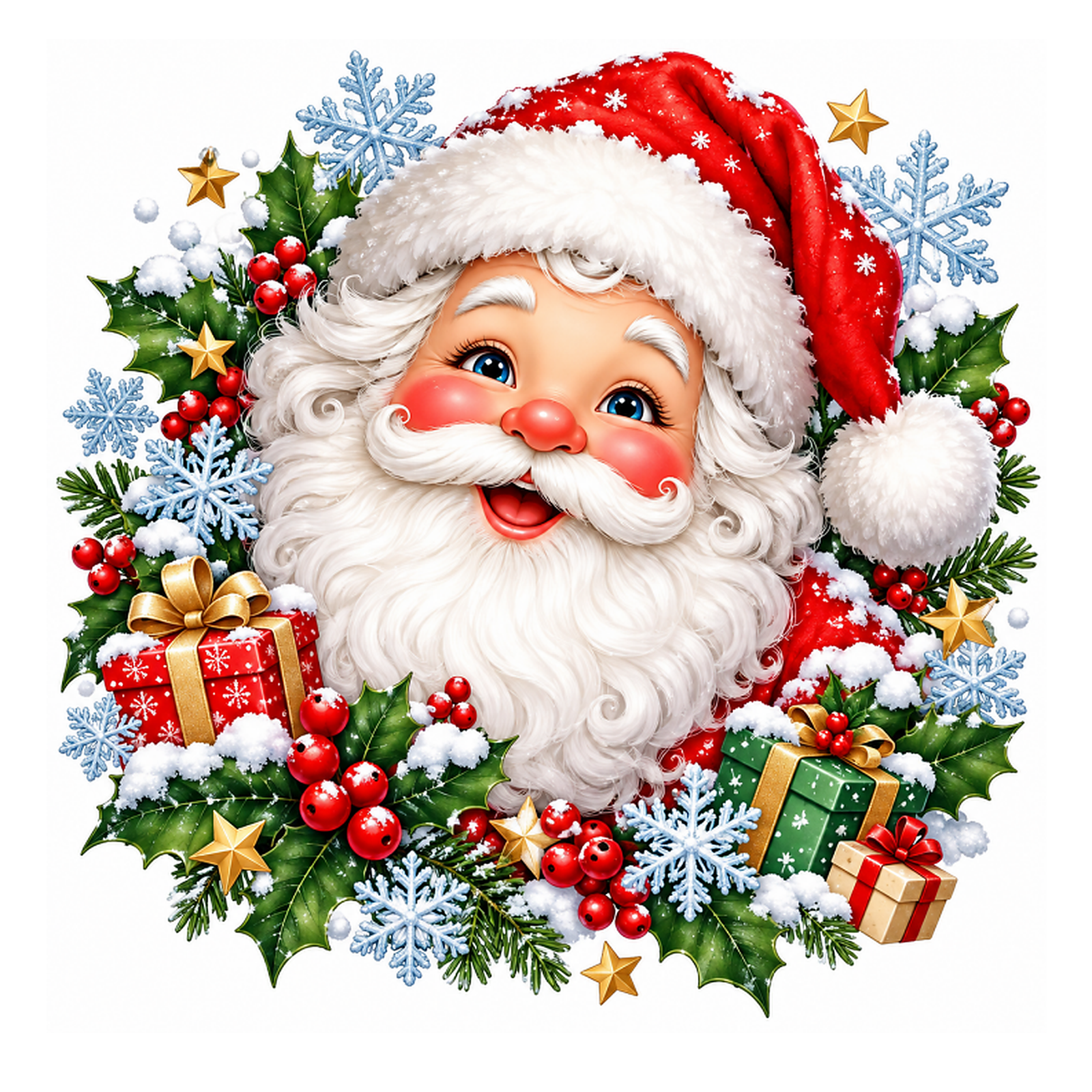 Decoupage Papai Noel Rosto